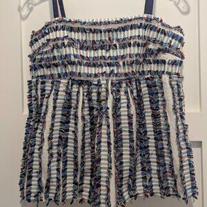 Maeve Ember Cami - rainbow fringe tank top